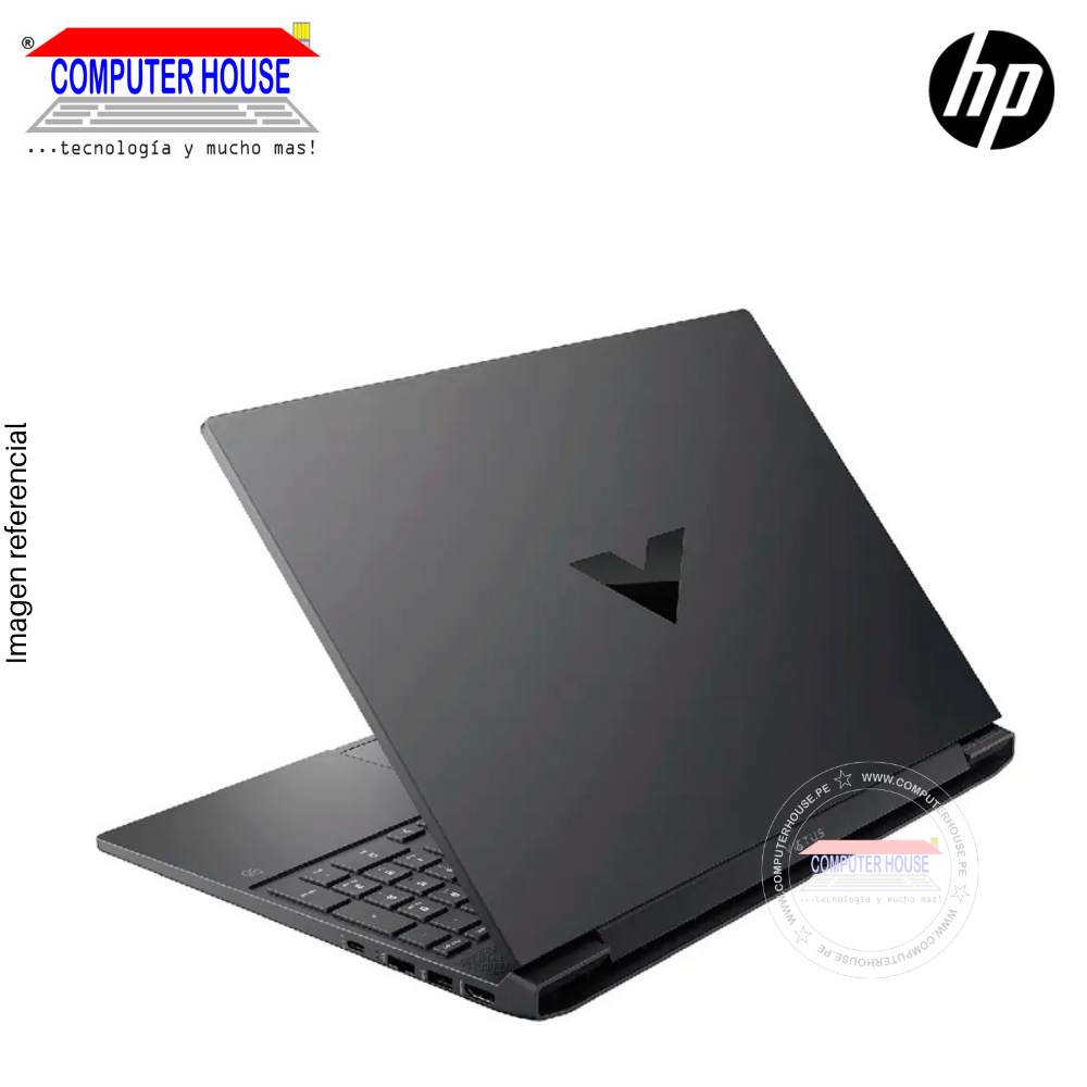 Laptop HP Victus, Ryzen 5-7535HS, RAM 16GB DDR5, SSD 512GB, 15.6" FHD 144Hz, Video RTX 4050 6GB, Teclado en Inglés, Windows 11.