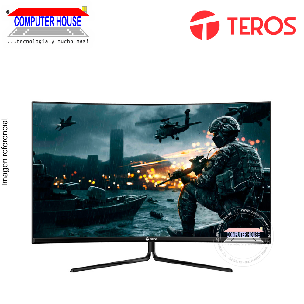 Monitor Gamer Teros 31.5" TE-3211G, Curvo, 1920x1080 FHD, 165Hz, 1Ms, Puertos 1xDisplayPort/2xHDMI/1xJackdeAudio.