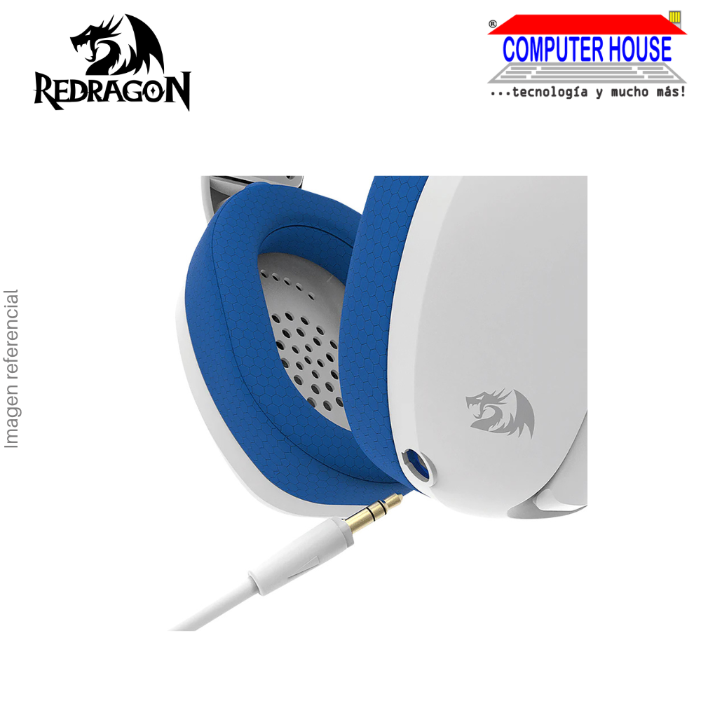 REDRAGON H848B Ire Wireless Headset, 7.1 Sound, Detachable Microphone, Bluetooth, Blue.