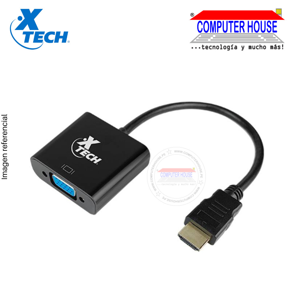 Adaptador XTECH XTC-363 HDMI - VGA.