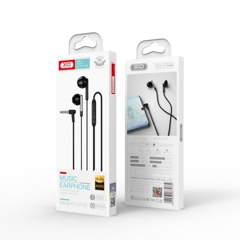 XO Headphones | With Remote Control | Black (EP30)