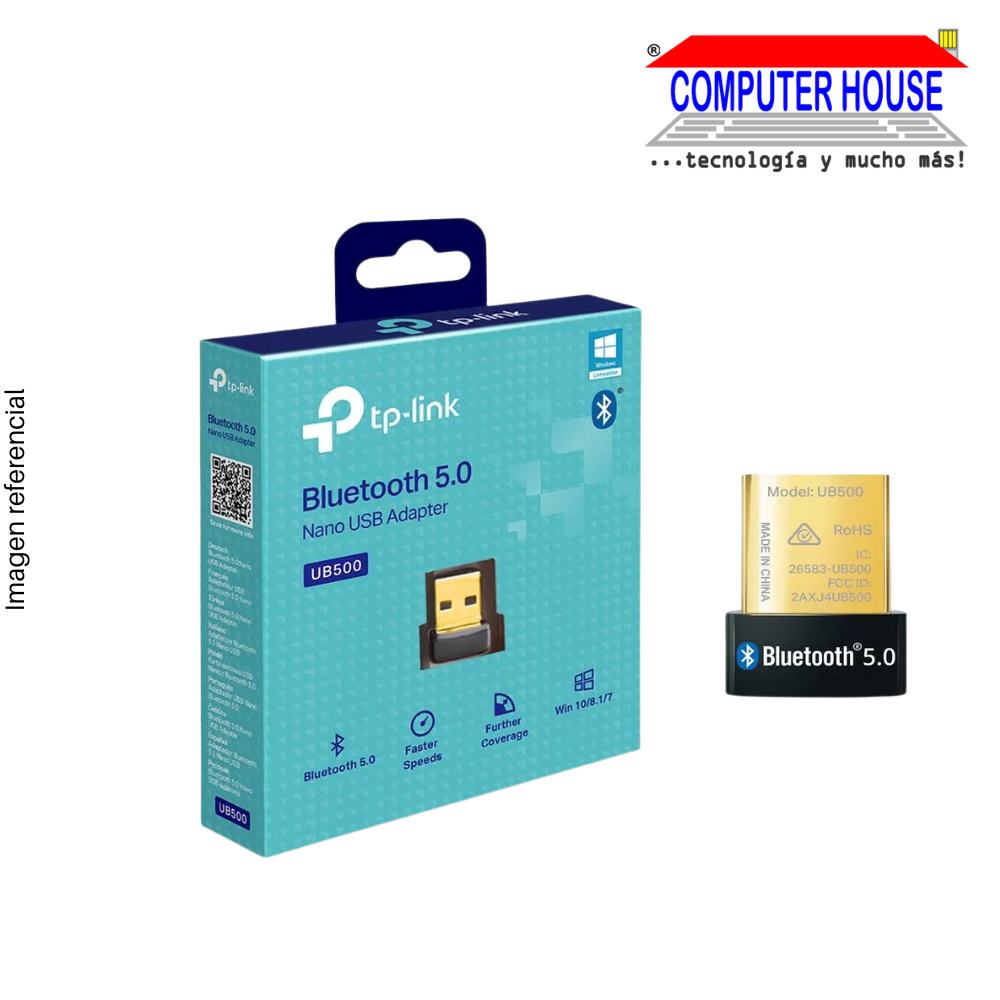 TP-LINK TL-UB500 Bluetooth adapter, Bluetooth 5.3, USB-A Nano.