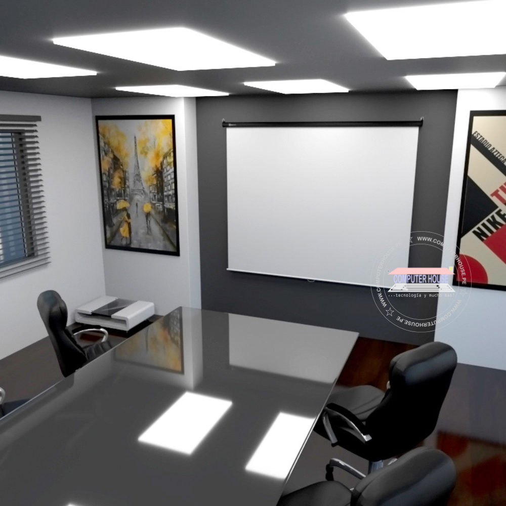 Ecran de Pared KLIPXTREME KPS-302, tamaño 86"- 1.7m x 1.30m