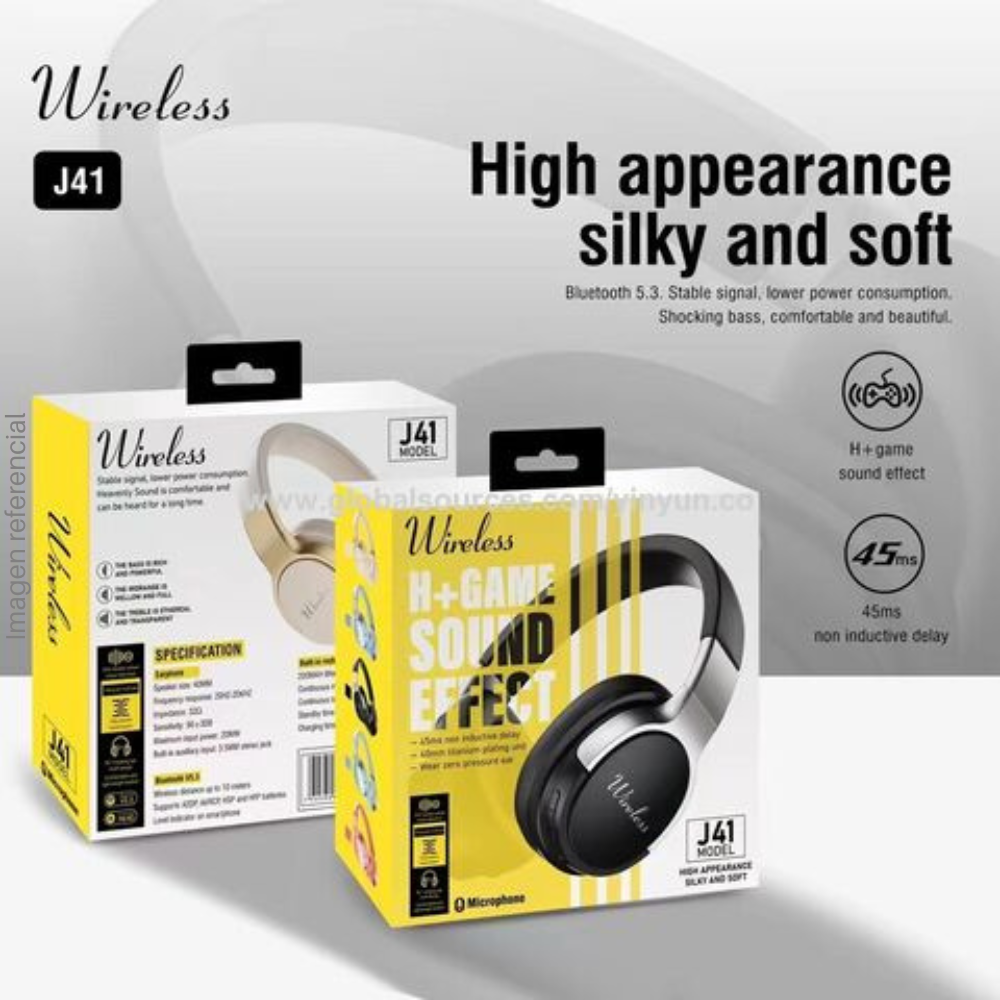 J41 Wireless Headband Headset, Bluetooth, Microphone - Colors