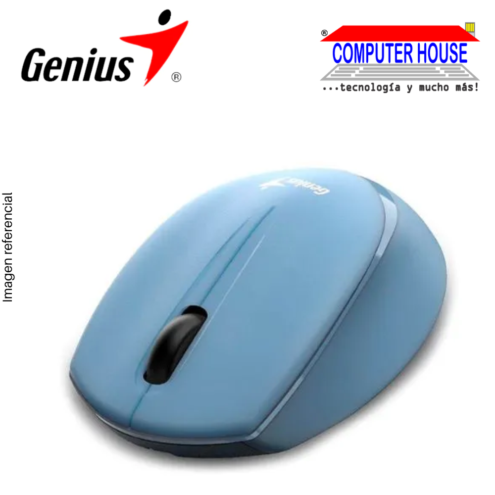 GENIUS Mouse inalámbrico NX-7009 Blueeye Ergonomico BLUE GREY (31030030401)