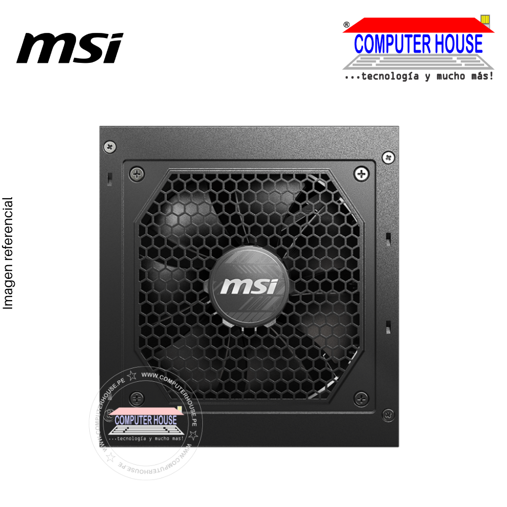 Fuente de alimentación MSI MAG A850GL PCIE5, 850W, 80 PLUS Gold, Formato ATX.