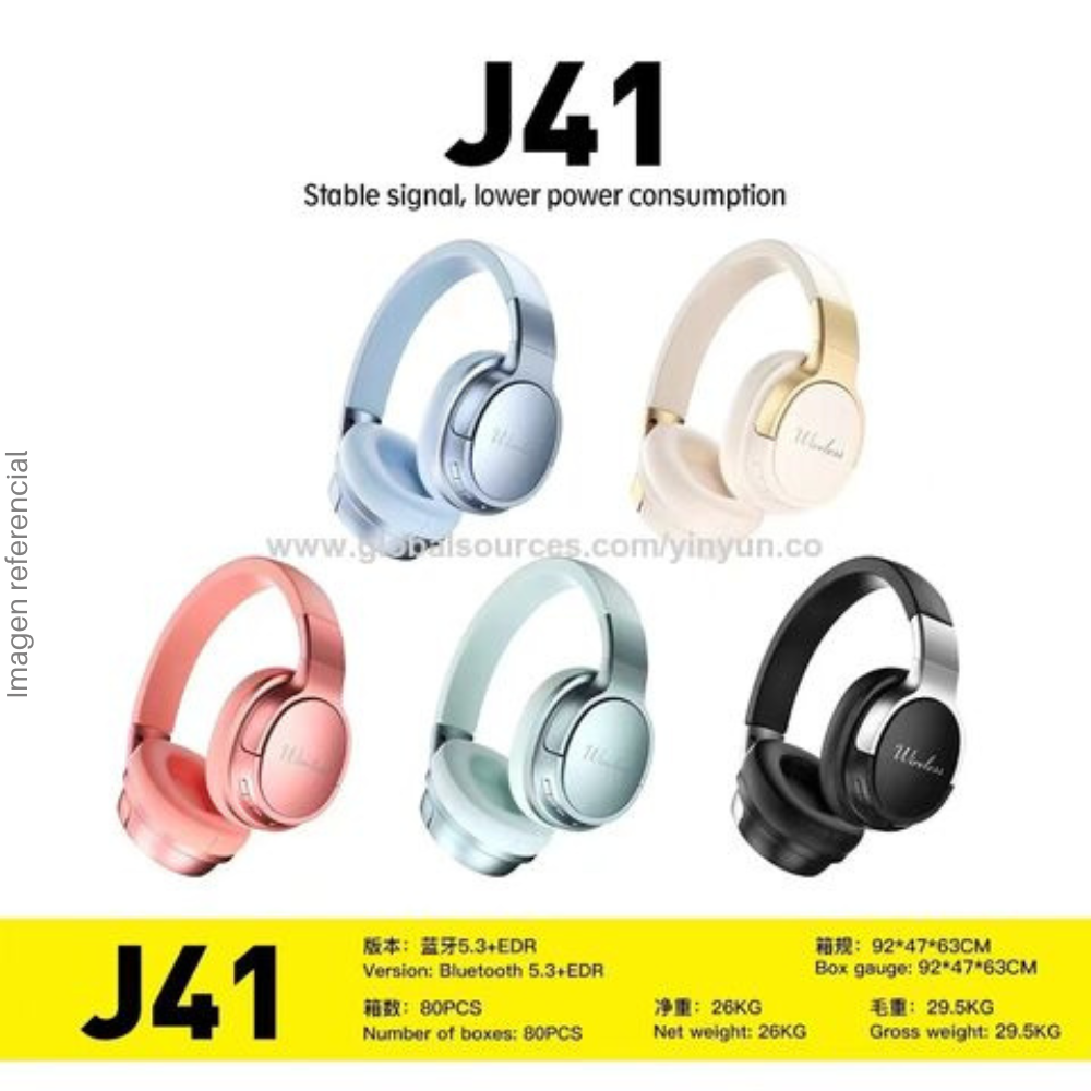 J41 Wireless Headband Headset, Bluetooth, Microphone - Colors