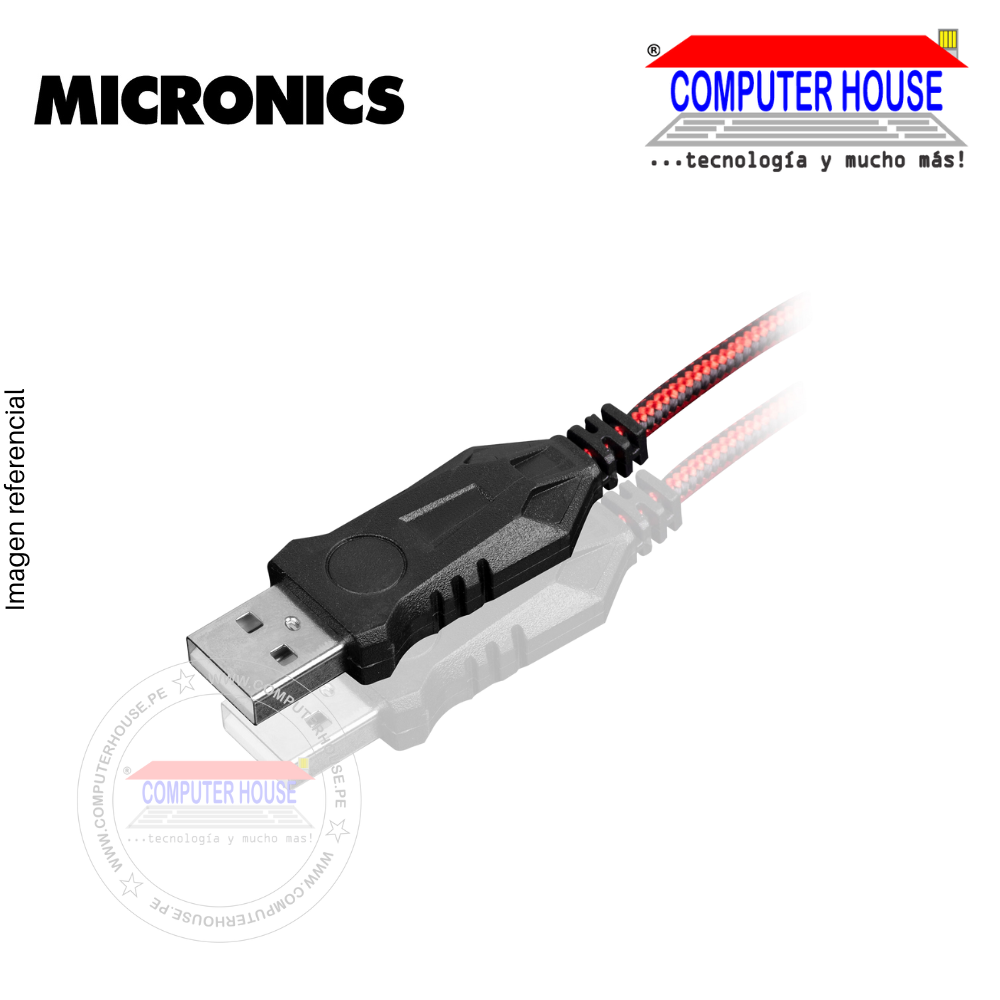 MICRONICS Teclado alámbrico gamer Neon MIC K709W conexion USB