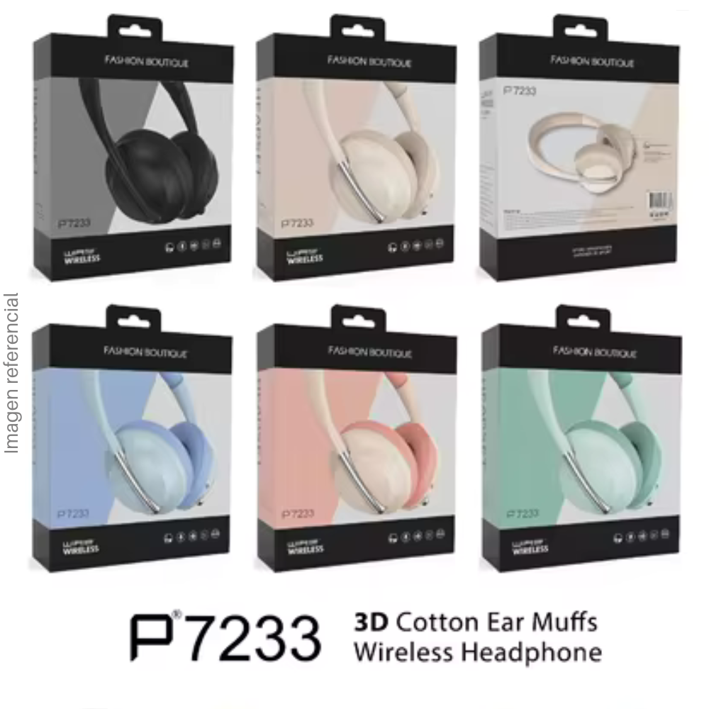 P7233 Wireless Headband Headset, Bluetooth, Microphone - Colors