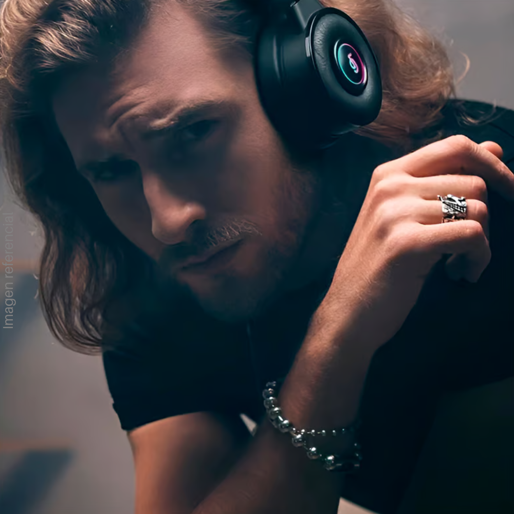 KING KONG Wireless Noise Cancelling Headphones with Bluetooth and Microphone - Black