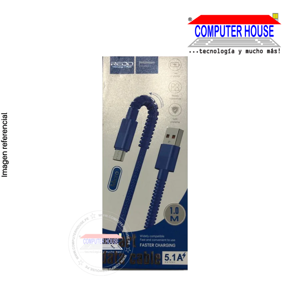 USB to Micro USB Cable RD-30V 5.1A 1 meter.