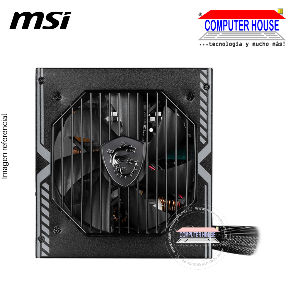 MSI  Fuente de alimentación, PCIE 5.0 ,80 Plus ,BronzeCertified, 750w, ATX (A750N PCIE5=