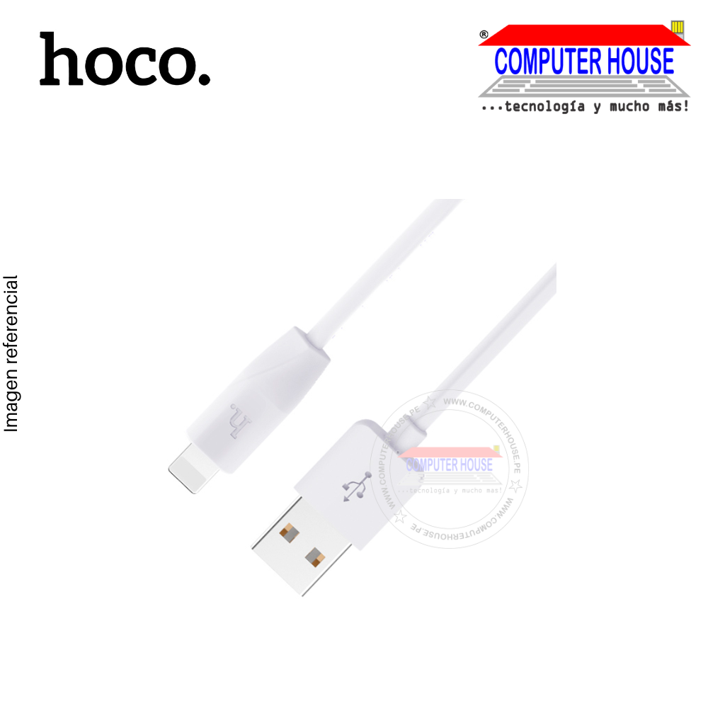 HOCO cable USB a Lightning  X1  2.1A con longitud 2 metro.