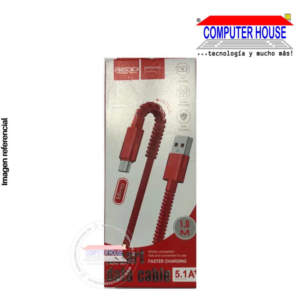 USB to Micro USB Cable RD-30V 5.1A 1 meter.