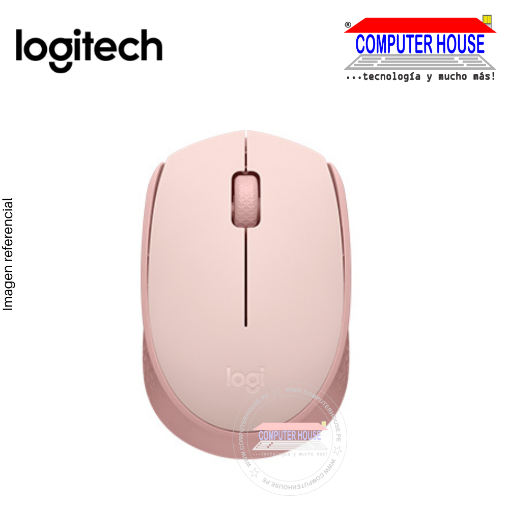LOGITECH mouse  M170 wireless rosado (910-006862)