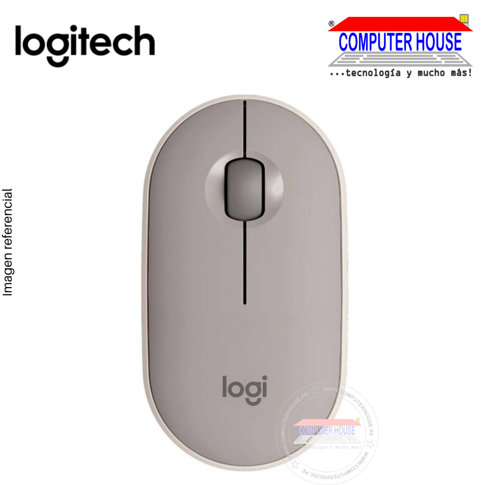 LOGITECH Pebble mouse  M350 silent bluetooth/wireless almond milk (910-006658)