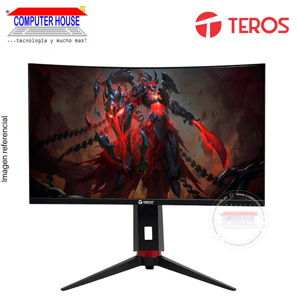 Monitor Gamer Teros 27" TE-2767G, Curvo, QHD VA, 180 Hz, 1 ms, 2xHDMI, 2xDisplayPort, PIVOT.