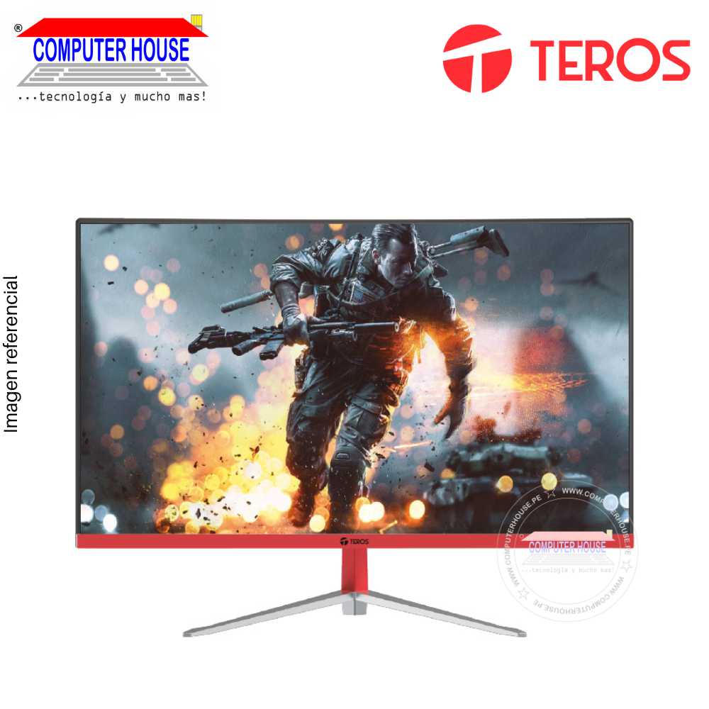 Monitor Gamer Teros 23.8" TE-2471G, Curvo, 1920x1080 FHD, 165Hz, 2Ms, Puertos 1xDisplayPort/1xHDMI1xUSB-A/1xJackdeAudio.