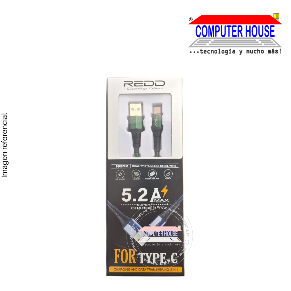 USB to Type-C Cable RD-2074 5.2A 1 meter.