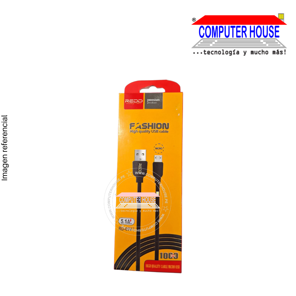 USB to Micro USB Cable RD-09V 5.1A 1 meter.