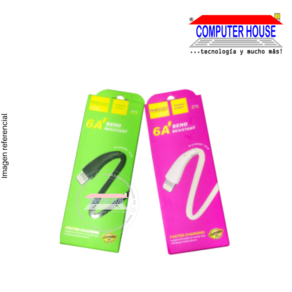 USB to Lightning cable RD-19L 6A charge 2.4A 1 meter.