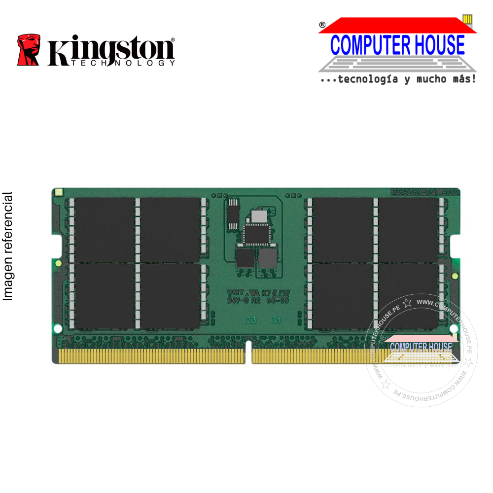 Memoria RAM DDR5 32GB KINGSTON SODIMM 4800MHz, CL40, 1.1V, 262-pin, Non-ECC.