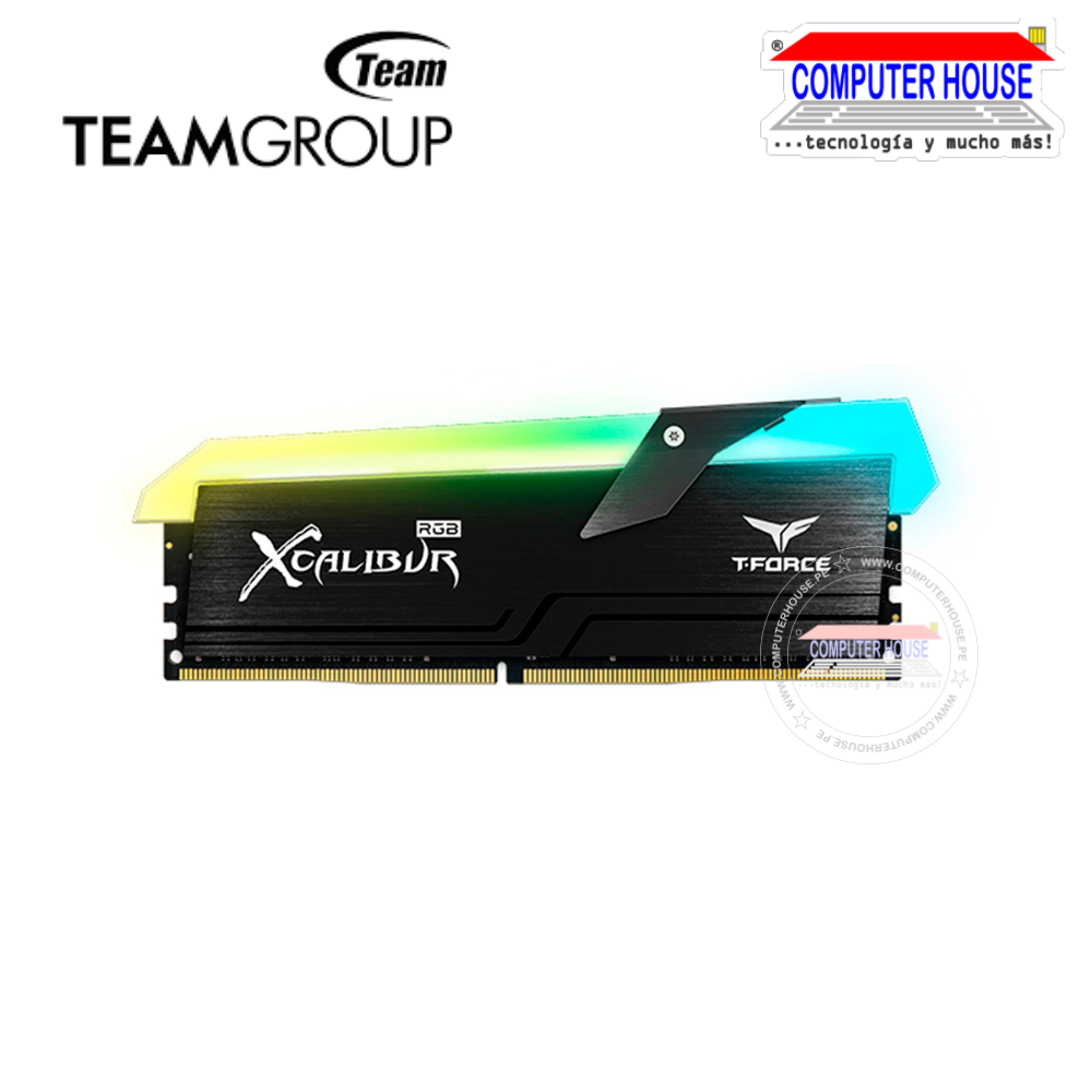 Memoria RAM DDR4 16GB TEAMGROUP DIMM, 4000 MHZ, T-FORCE XCALIBUR RGB, KIT (8GB X2)