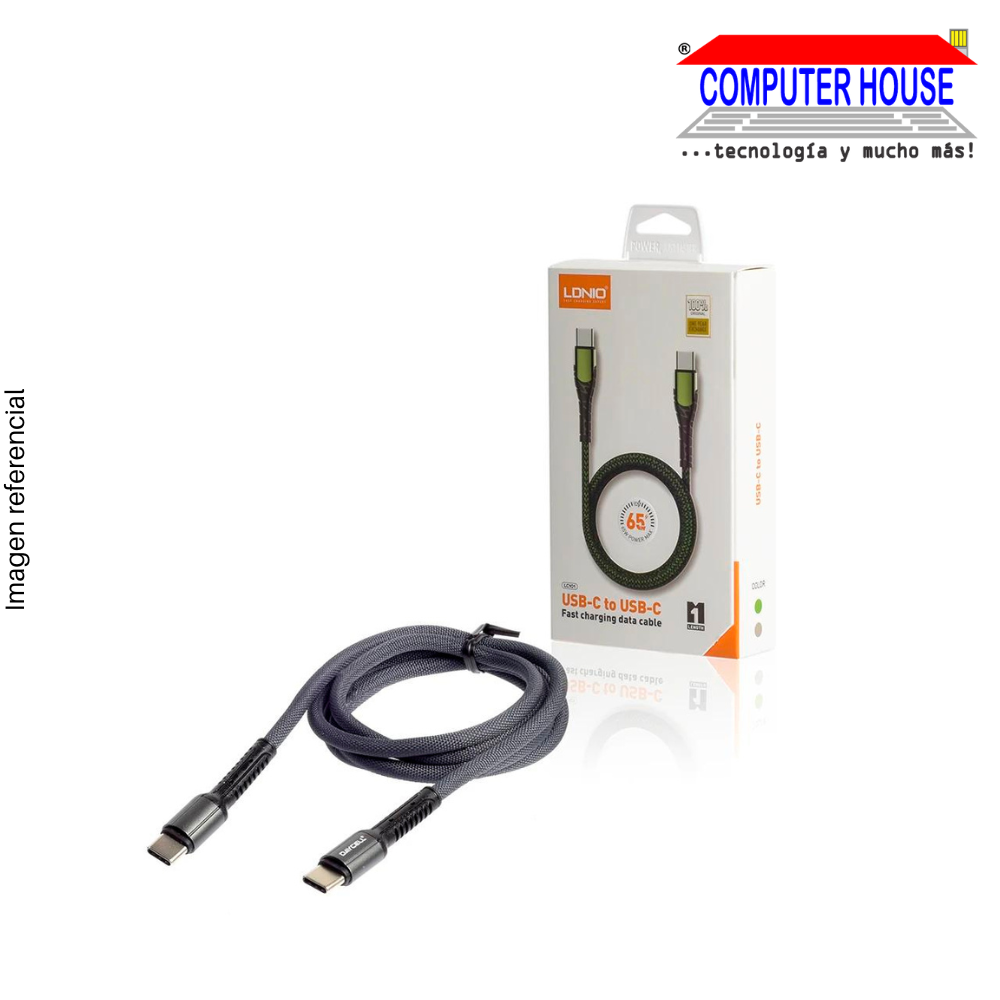 LDNIO CABLE | 15W | TYPE C | REINFORCED NYLON 1M (LS101)