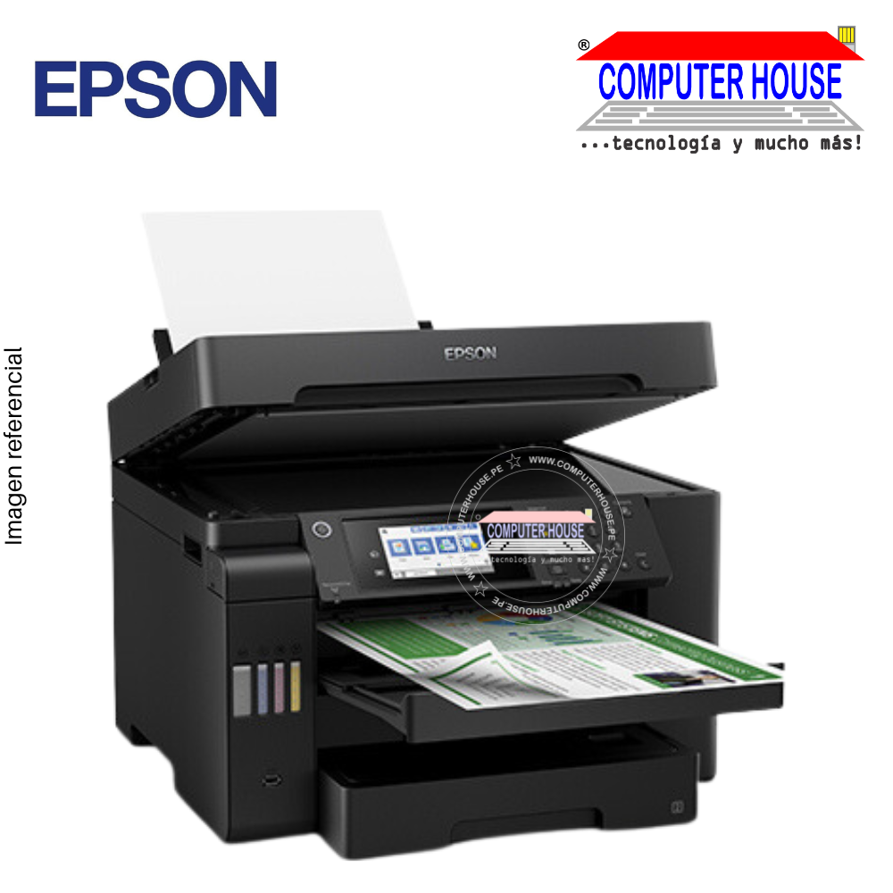 Impresora con Sistema Continuo EPSON EcoTank L15150, A3, Multifuncional (imprime, copia y escanea), USB/Wi-Fi/LAN/Fax.