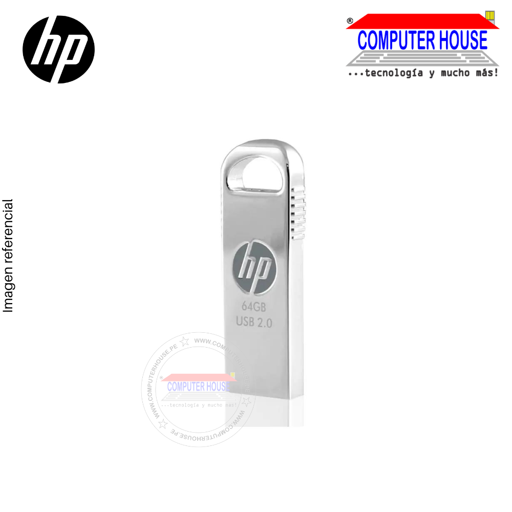 HP Memoria USB 64GB V206W, Metálico 2.0