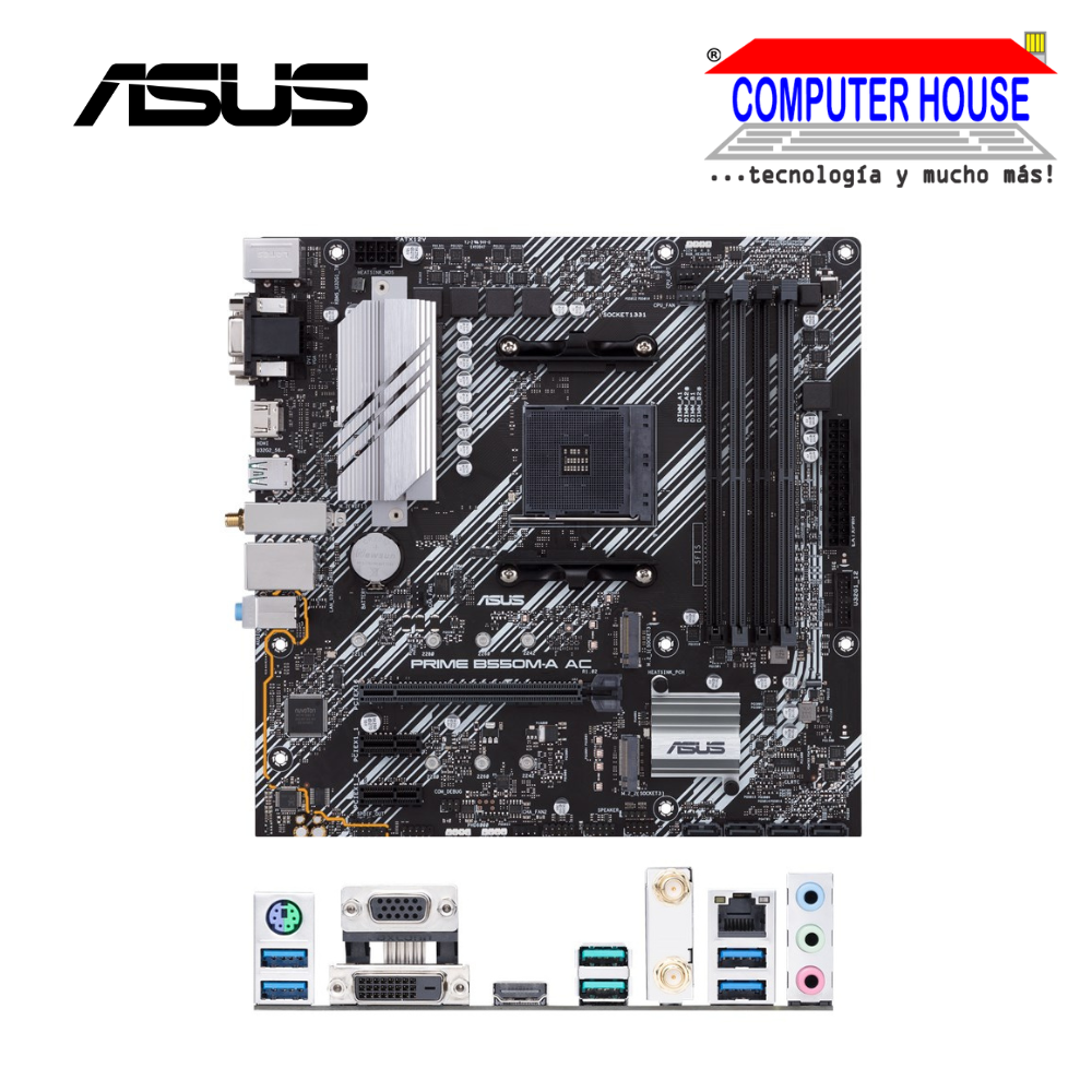 Motherboard ASUS PRIME B550M-A AC, Socket AM4, WiFi, DDR4