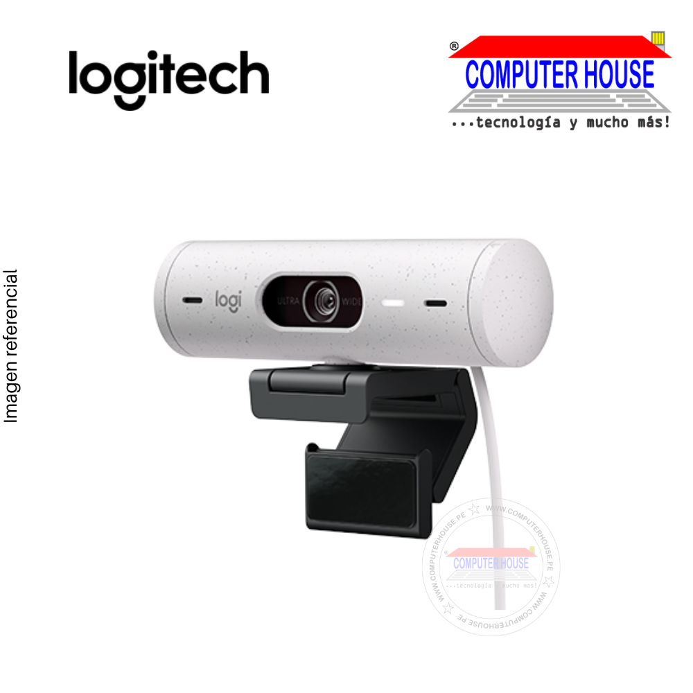 LOGITECH CAMARA BRIO 500 FHD 1080P USB-C WHITE (960-001426)