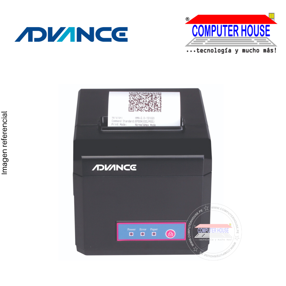 Ticketera ADVANCE ADV-8010N, Impresora Térmica USB/LAN.