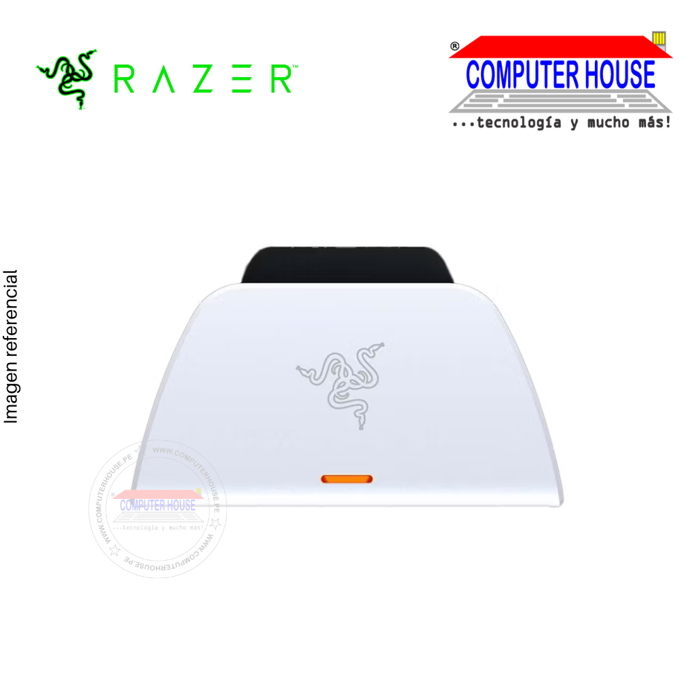 RAZER CARGADOR QUICK CHARGING STAND P/CONTROL PS5 USB-C 10W WHITE (RC21-01900100-R3U1)