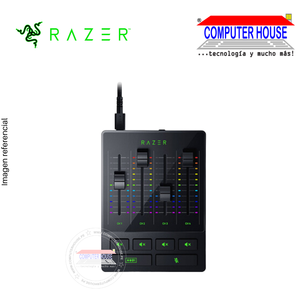 RAZER MEZCLADOR DE AUDIO 4 CANALES USB CHROMA BLACK (RZ19-03860100-R3U1)