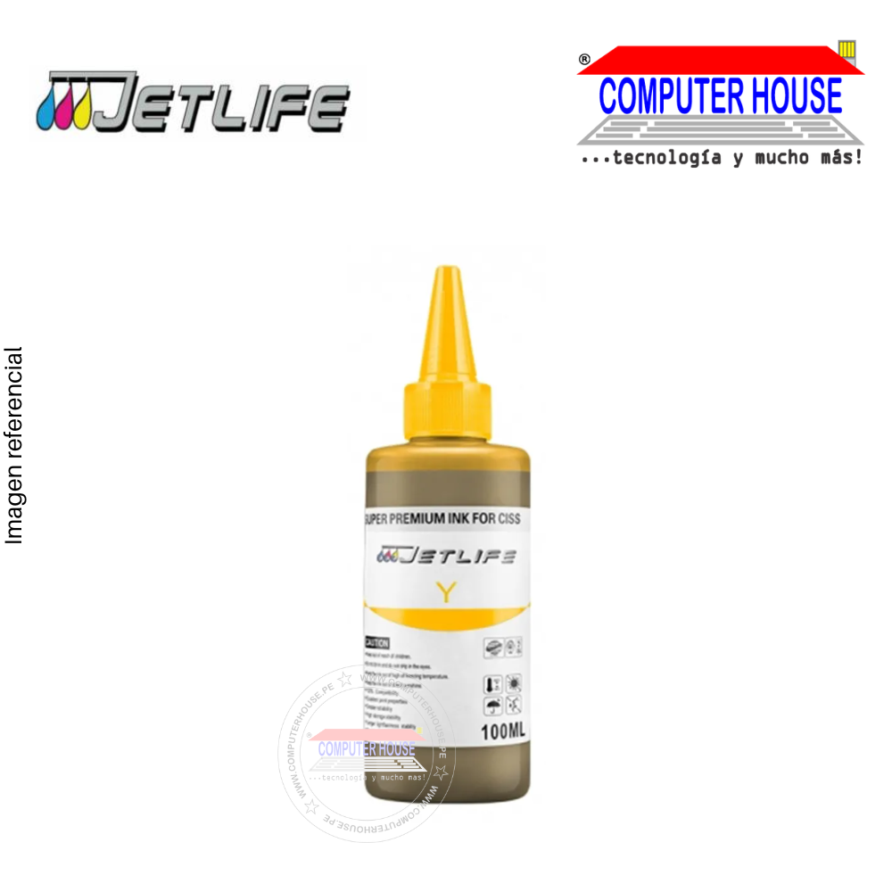 Universal Ink Bottle JETLIFE Yellow 100ml