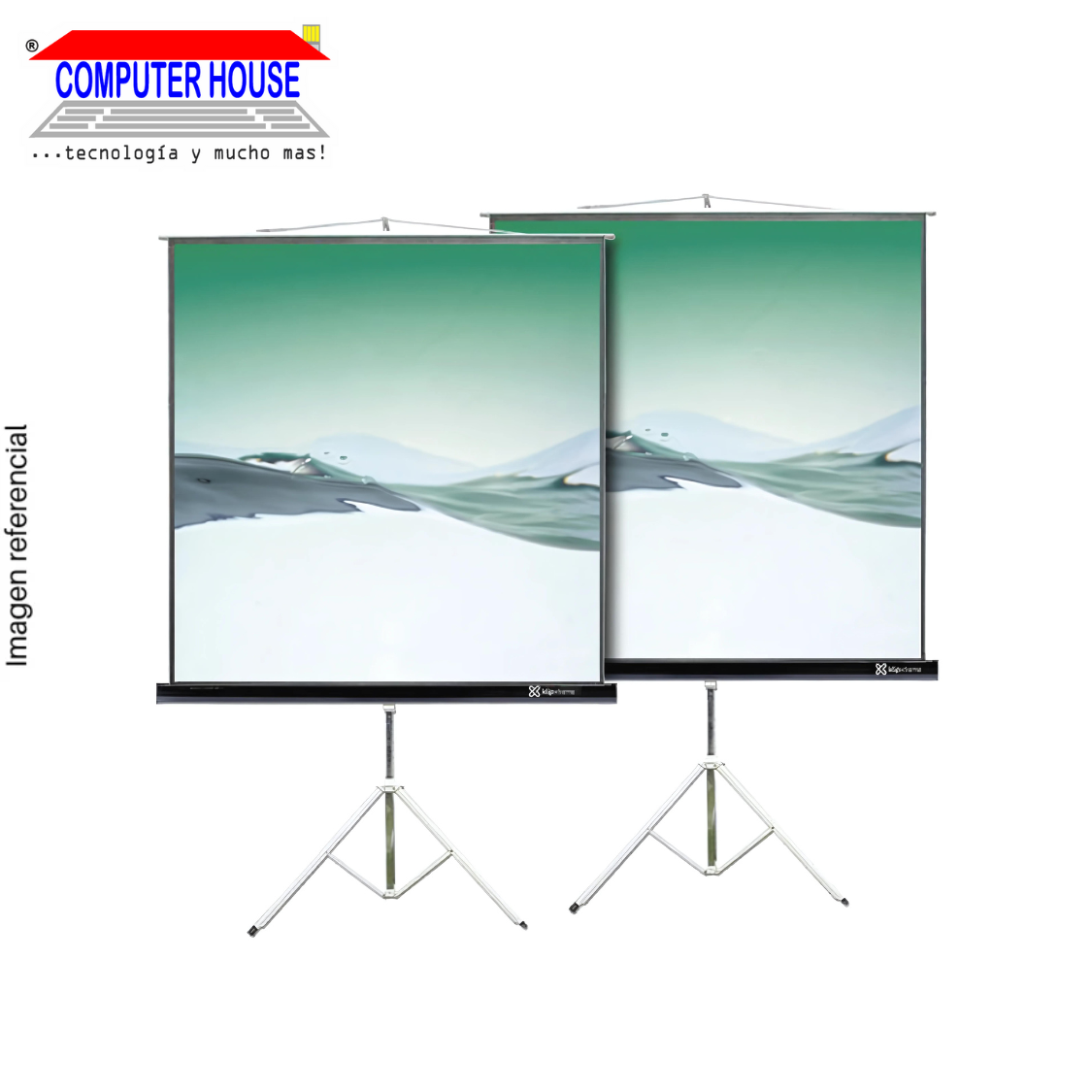 Ecran con trípode KLIPXTREME KPS-102B, tamaño 86".