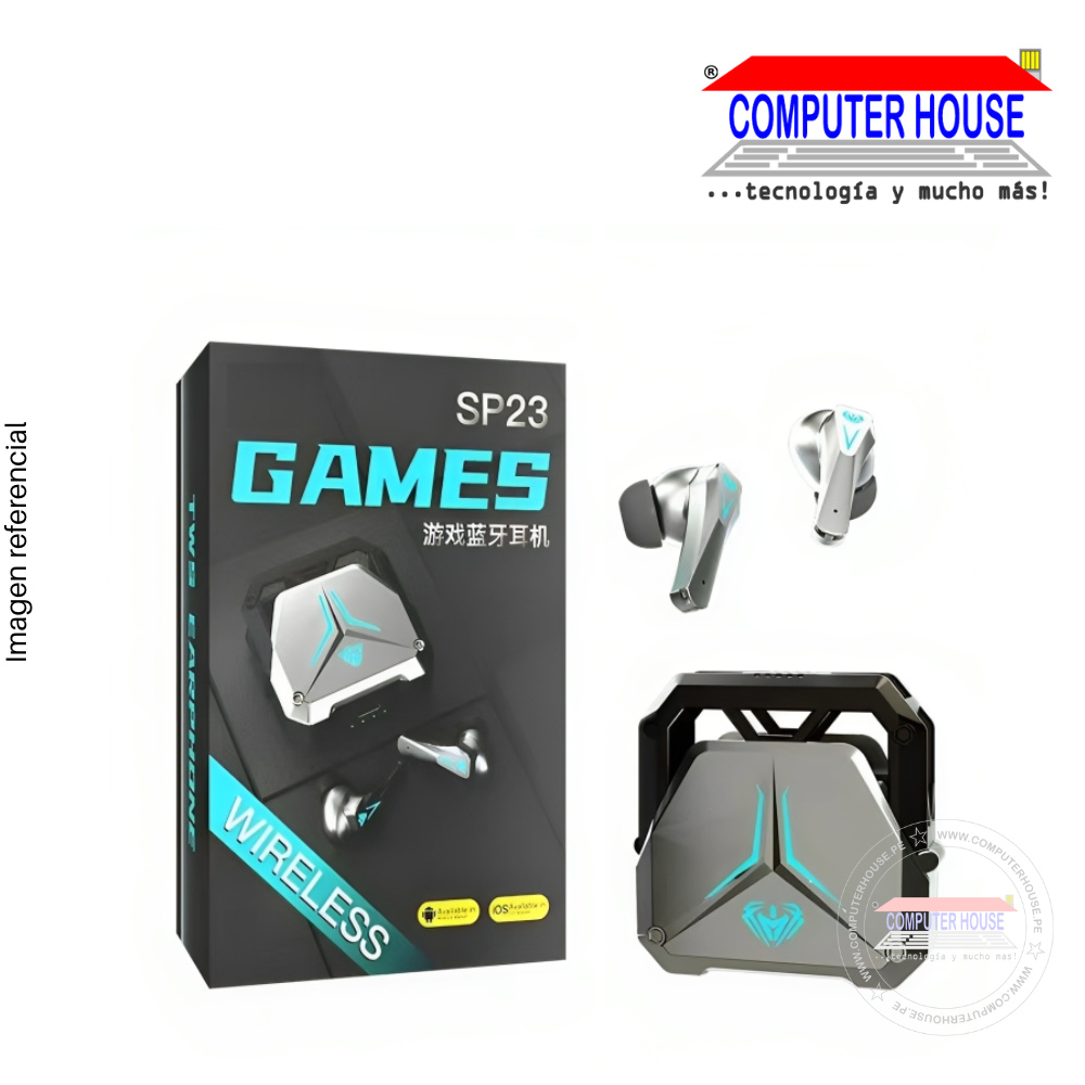 Audífonos Bluetooth SP23,Games Wireless