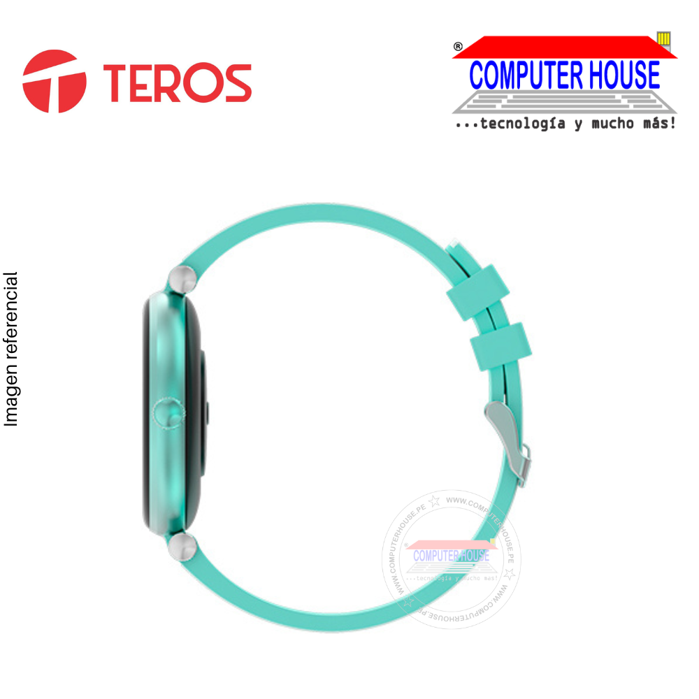 SmartWatch TEROS TE-8088, 1.19'', salud, IP68, Bateria 190mAh