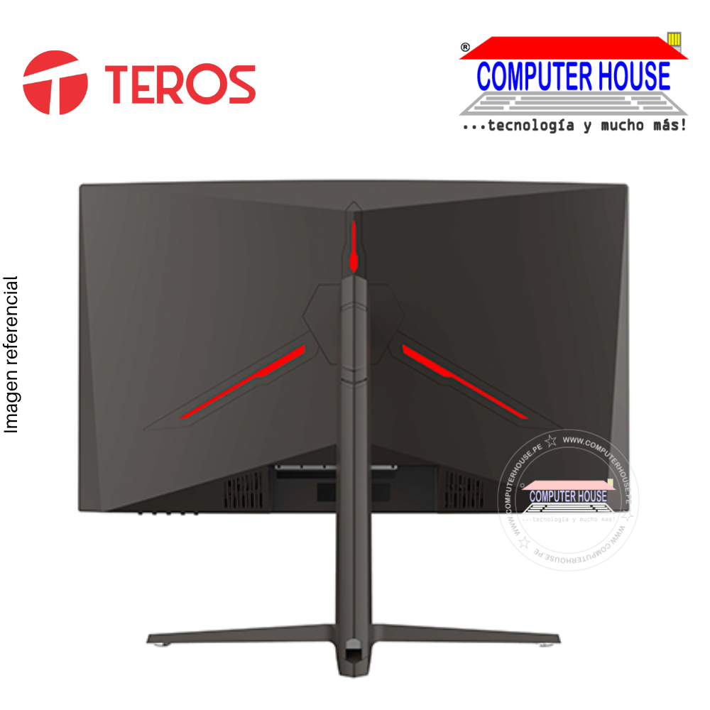 TEROS Monitor Gamer 27" TE-2760G, Curvo, 1920x1080 FHD, 180 Hz, IPS, Display/HDMI, FREESYNC /VESA