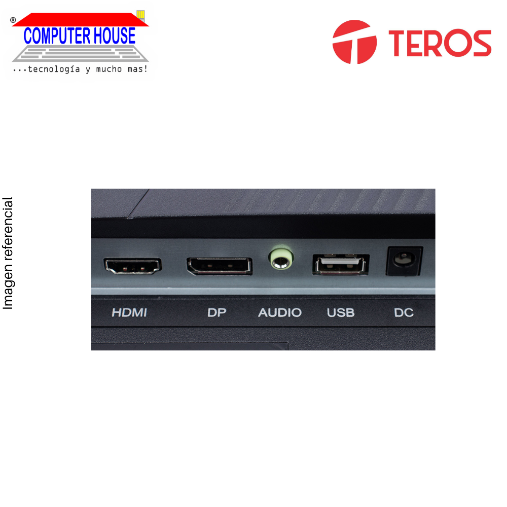 Monitor Teros 2475G, 24.5" IPS, 180Hz 1Ms, 1920x1080 FHD, DP/HDMI/Audio/USB, Flat(Plano).