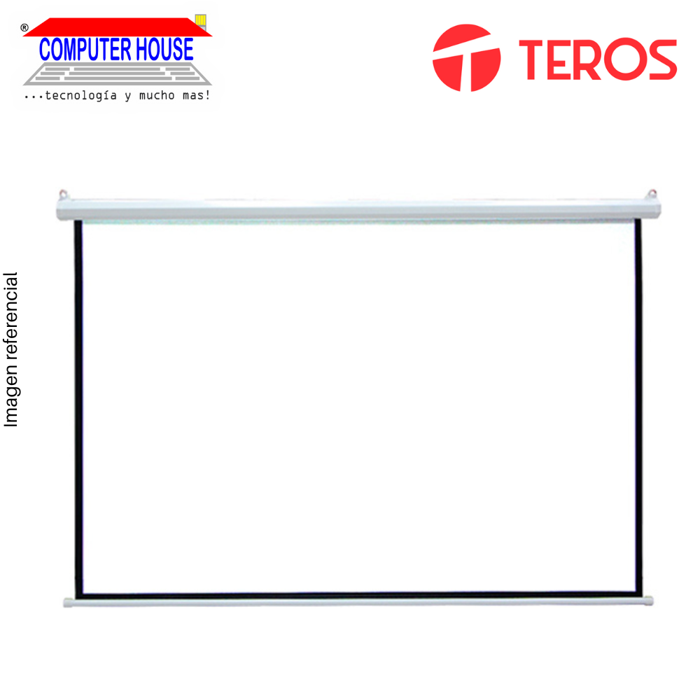 Ecran de Pared TEROS TE-9062W, 1.92x1.92m, 4:3 , blanco mate.