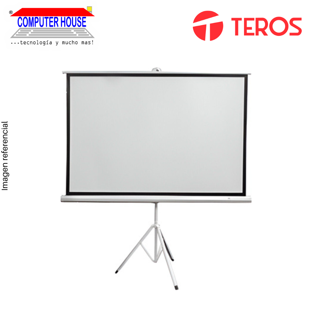 Ecran de Piso TEROS TE-9063W, 1.562x1.17m, 4:3, 80", blanco mate.