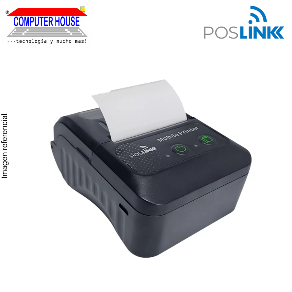 IMPRESORA TICKETERA TERMICA POS LINK 58HB2 58MM BLUETOOH USB TIPO C NEGRO PORTATIL