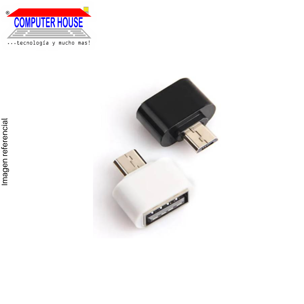 Generic OTG adapter, 1xMicroUSB Male to 1xUSB-A Female.