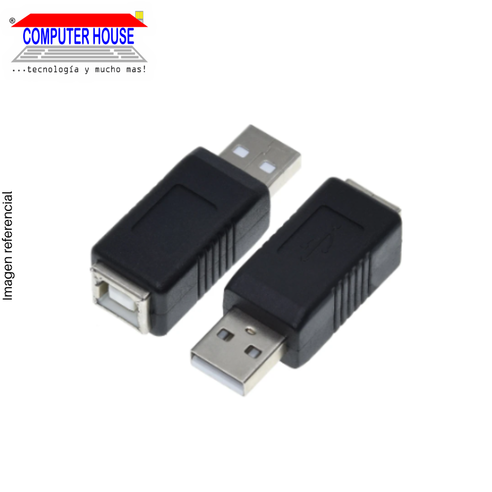 Generic USB adapter, 1xUSB-A Male to 1xUSB-B Printer Female.