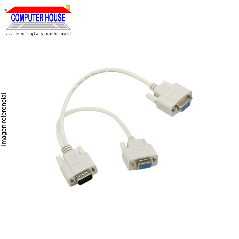 VGA Male to 2 VGA Female Adapter