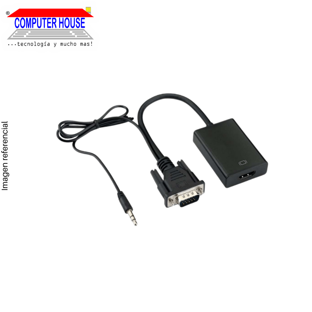 Generic Video Adapter 1xDVI 18+1 Male to 1xHDMI Female + 1xAudio Jack.