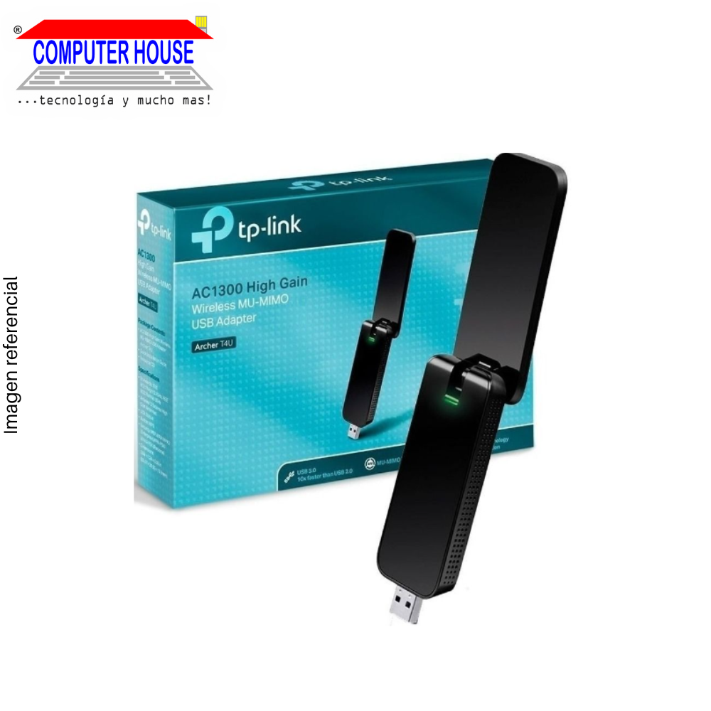 TP-LINK Archer T9UH Wi-Fi Adapter, AC1900, Dual Band 2.4GHz (up to 600Mbps) and 5GHz (up to 1300Mbps).