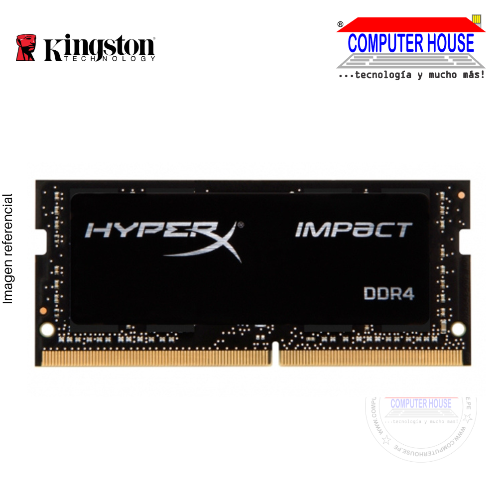 KINGSTON Memoria SODIMM  Hyper Impact, 16GB, DDR4 3200 MHz, PC4-25600, CL20, 1.2V.(KF432S20IB/16)